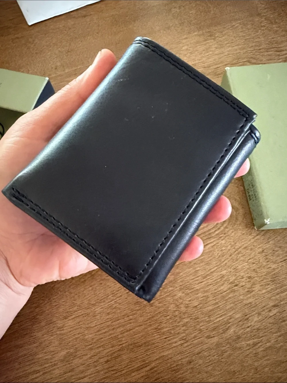 Goodfellow & Co Black Trifold Card & ID Wallet